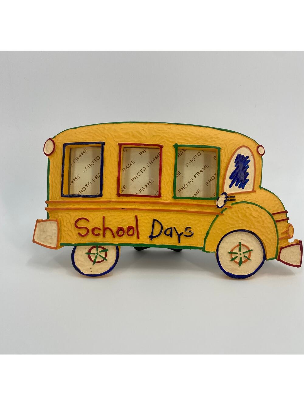 School days frame bus 1 1/2 x 1 1/2 picture Frame